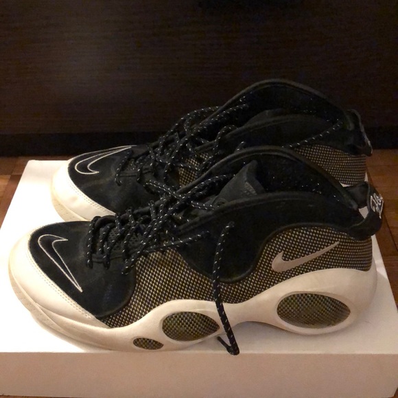 air zoom flight 95 black metallic silver